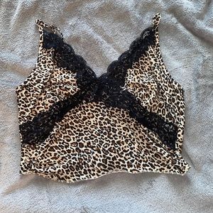 Brown Cheetah Print Cami Top